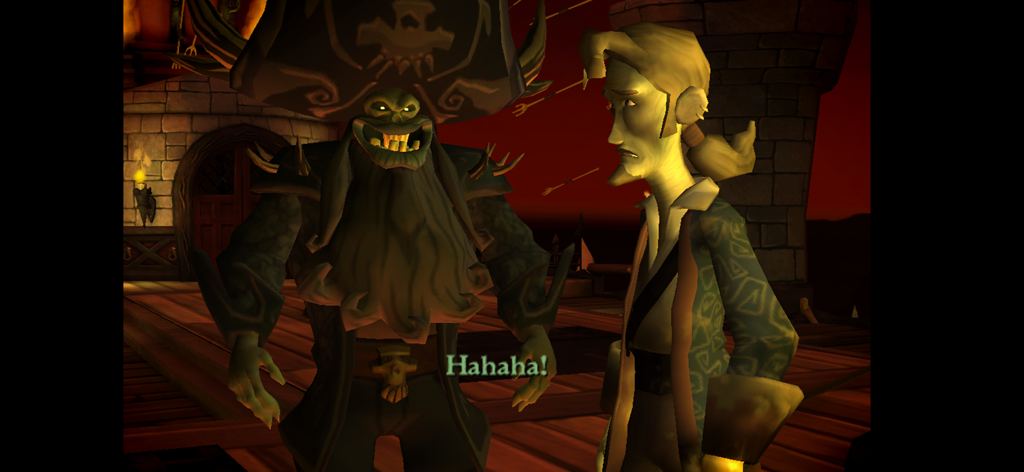 LeChuck riéndose de Guybrush Threepwood en una escena de Tales of Monkey Island Episodio 5