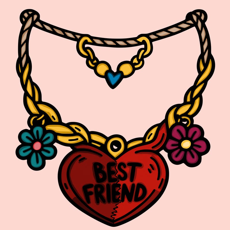 best friend necklace