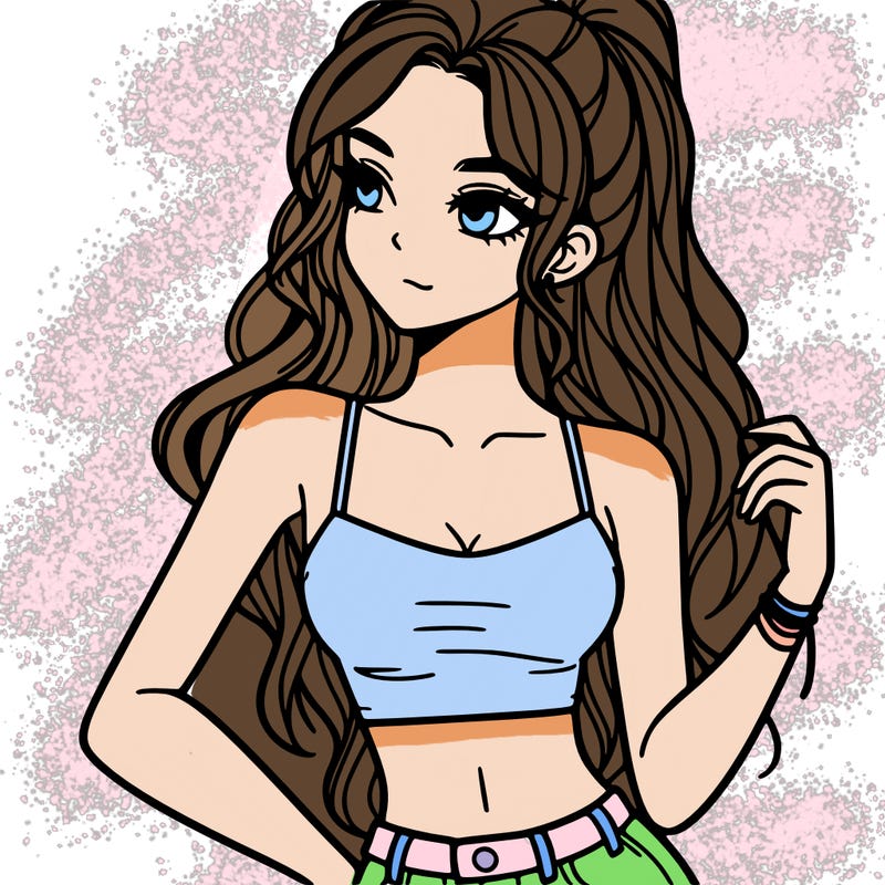 girl in crop top