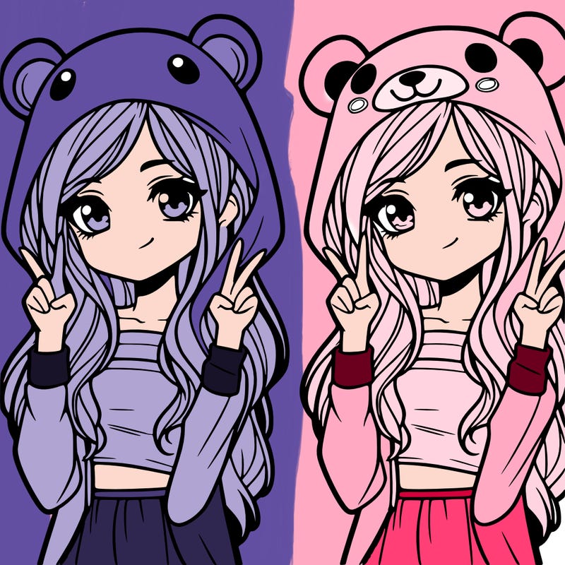 teen girl in animal costume