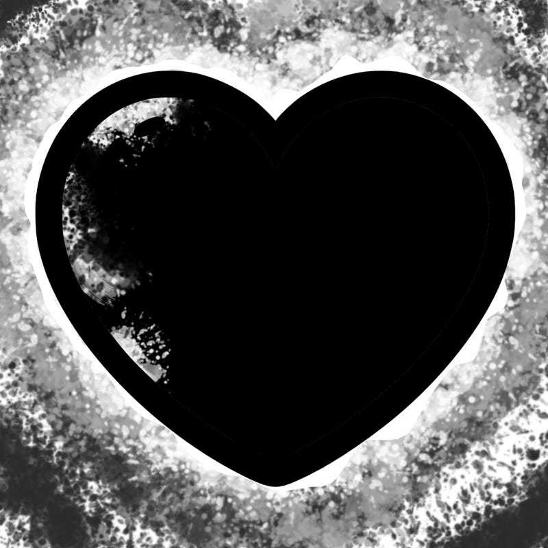a blank heart