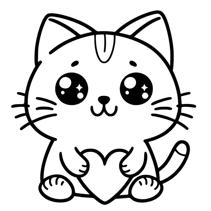 a cat has a heart