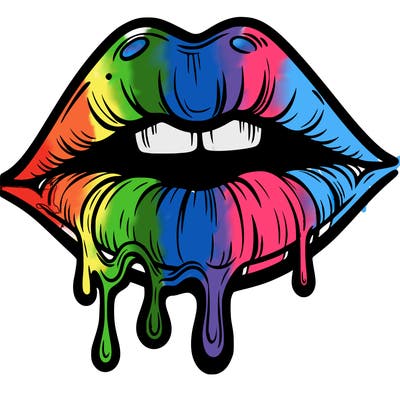 lips that look realistic and drip