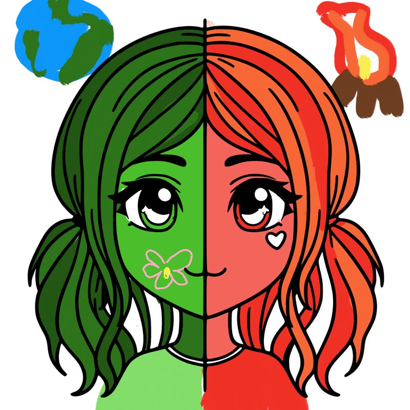 split girl just the face