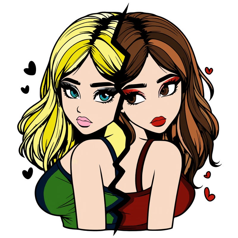 realistic girl split