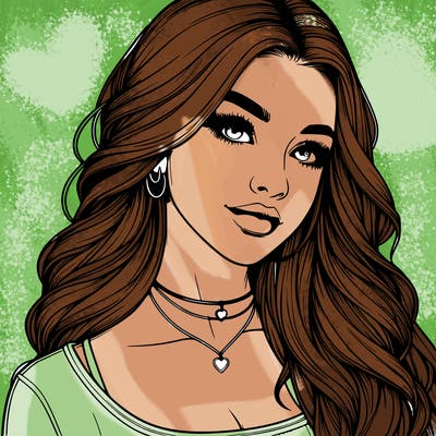detailed realistic girl