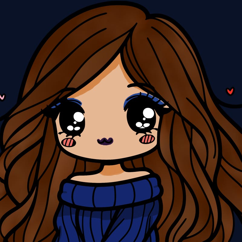 cute woman with long hair