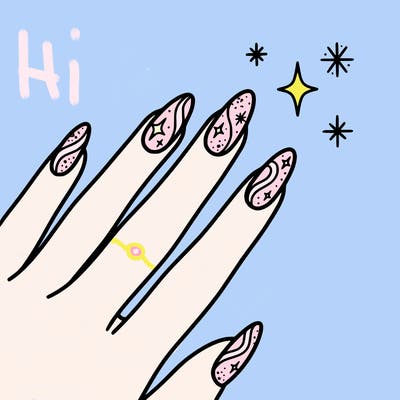 glitter sparkle christmas nails