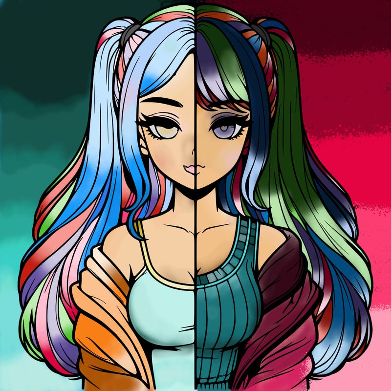 realistic girl split