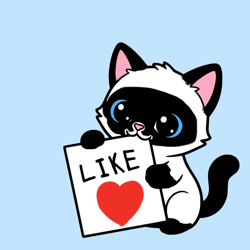 a small cat with a blank sheet of paper in its hand. the cat is sooooooo cute!