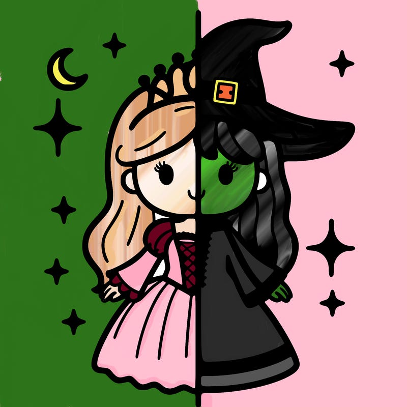 split princess and witch