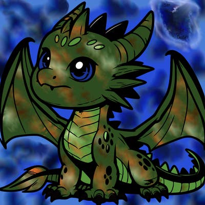 fierce baby night dragon