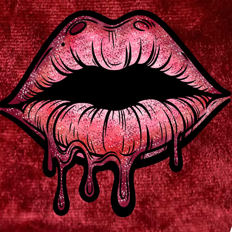lips that look realistic and drip