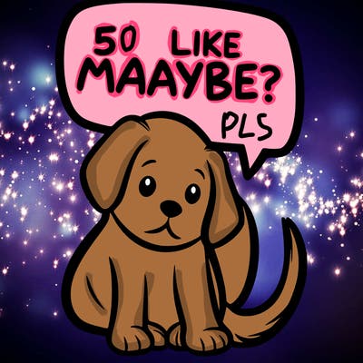 a puppy that says 5 like maybe