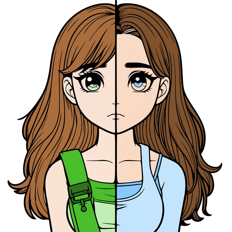 realistic girl split