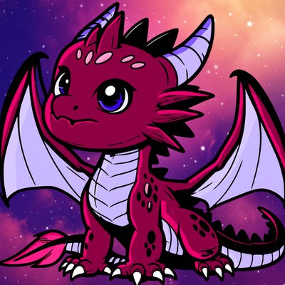 fierce baby night dragon