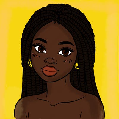 african woman with fulani braids