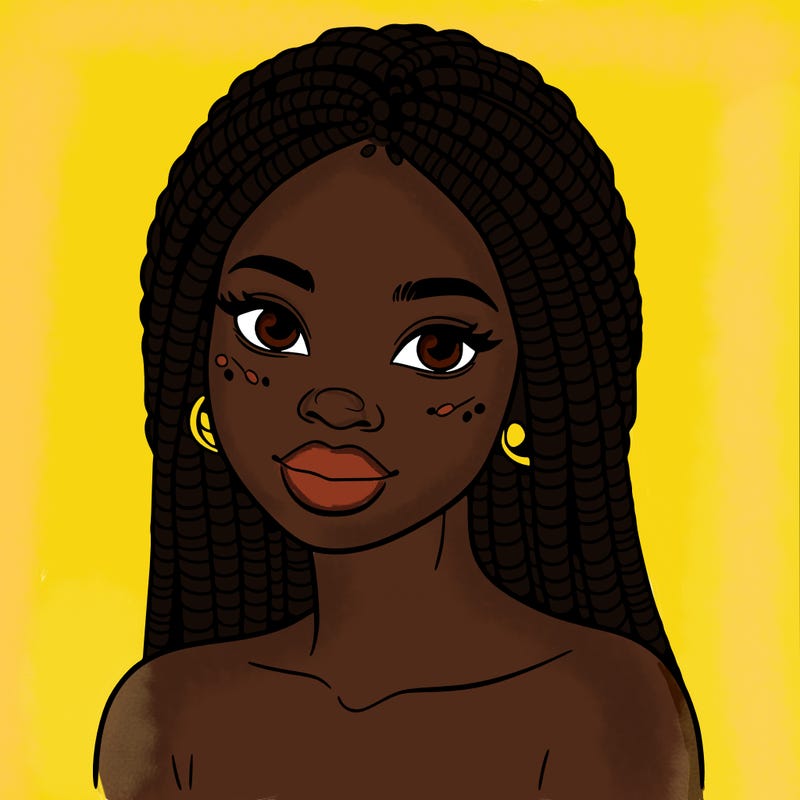 african woman with fulani braids