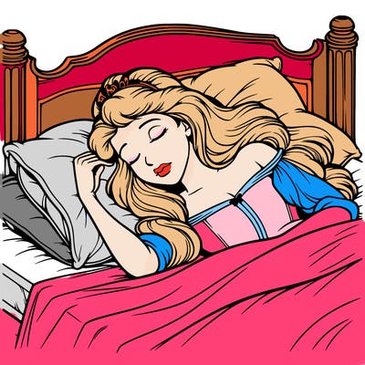 realistic sleeping beauty