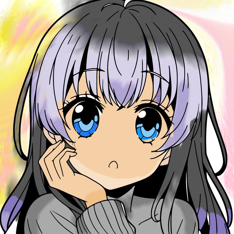 anime girl with bangs