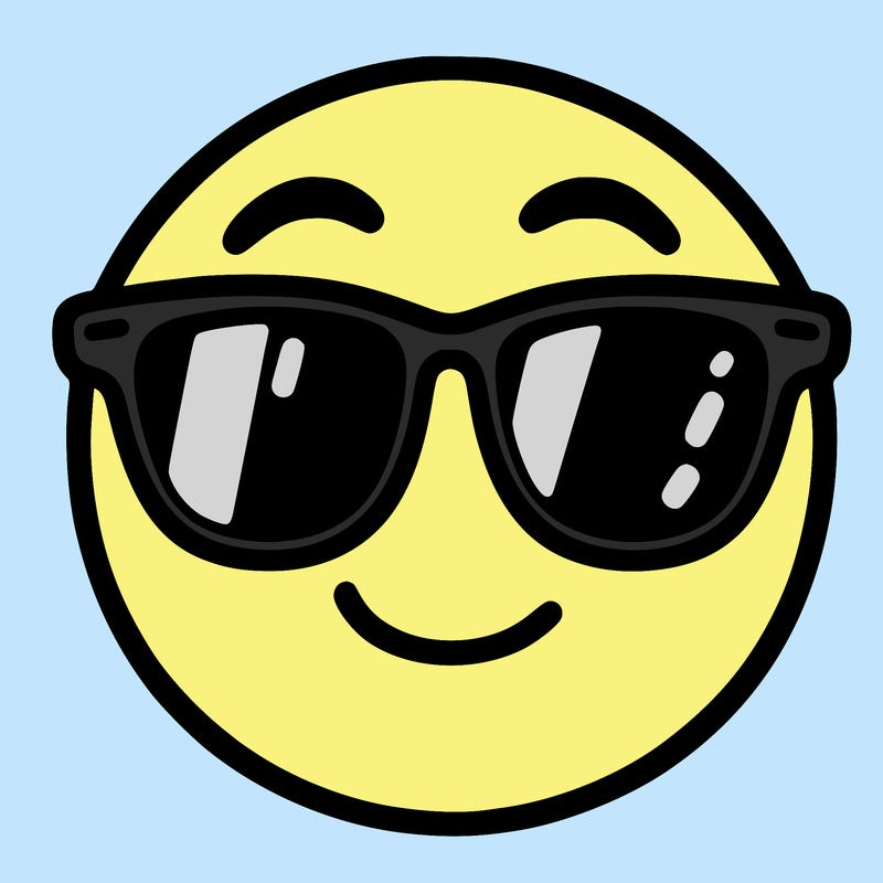 emoji with sunglasses