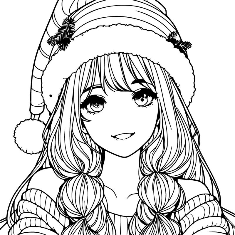christmas girl realistic