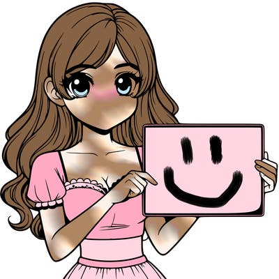 realistic pretty girl holding blank sign