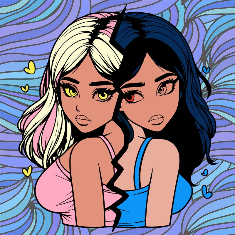 realistic girl split