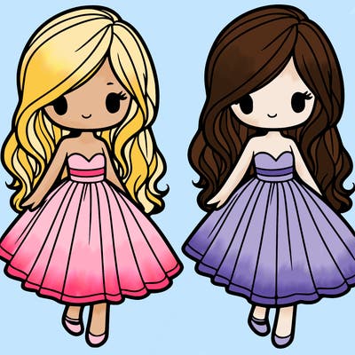 girl in a flowy dress