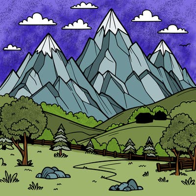 mountain scene