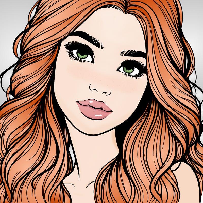 beautiful realistic girl