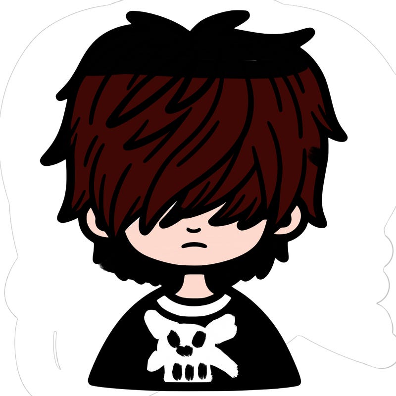 kid with hair that covers his eyes