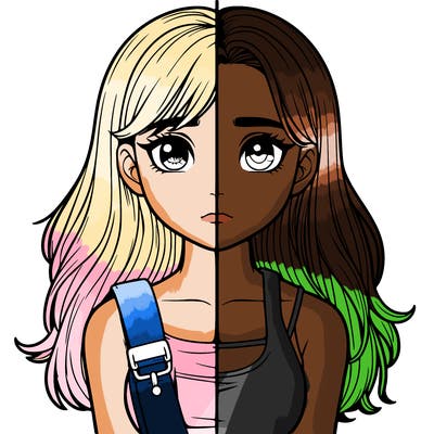 realistic girl split