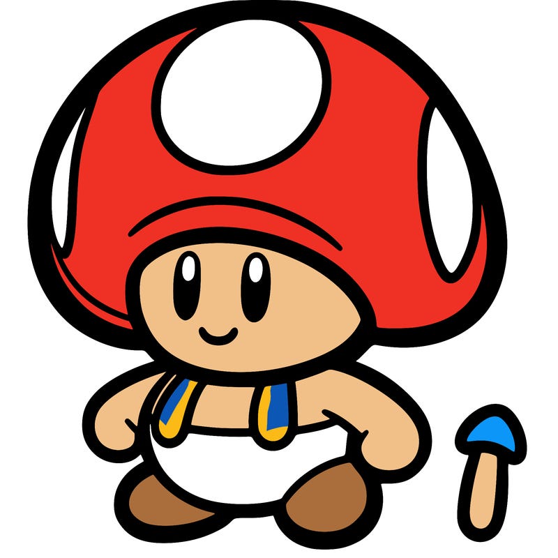 mario bros toad