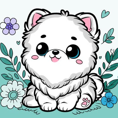 cute pomeranian baby