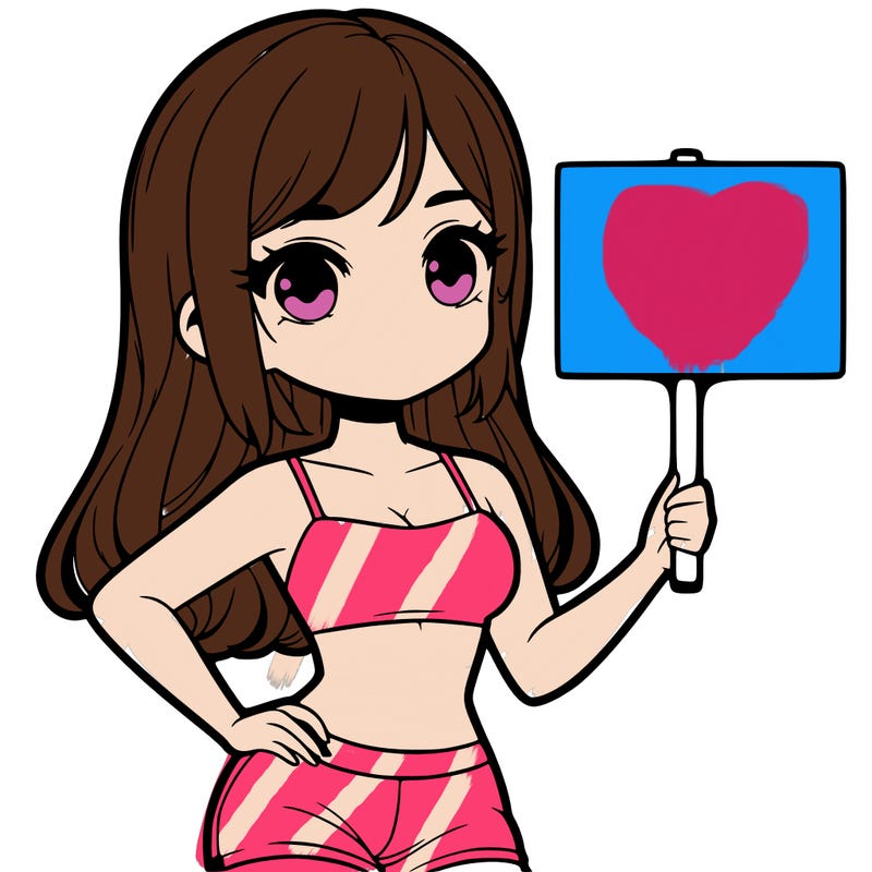 girl in a cute crop top holding a blank sign