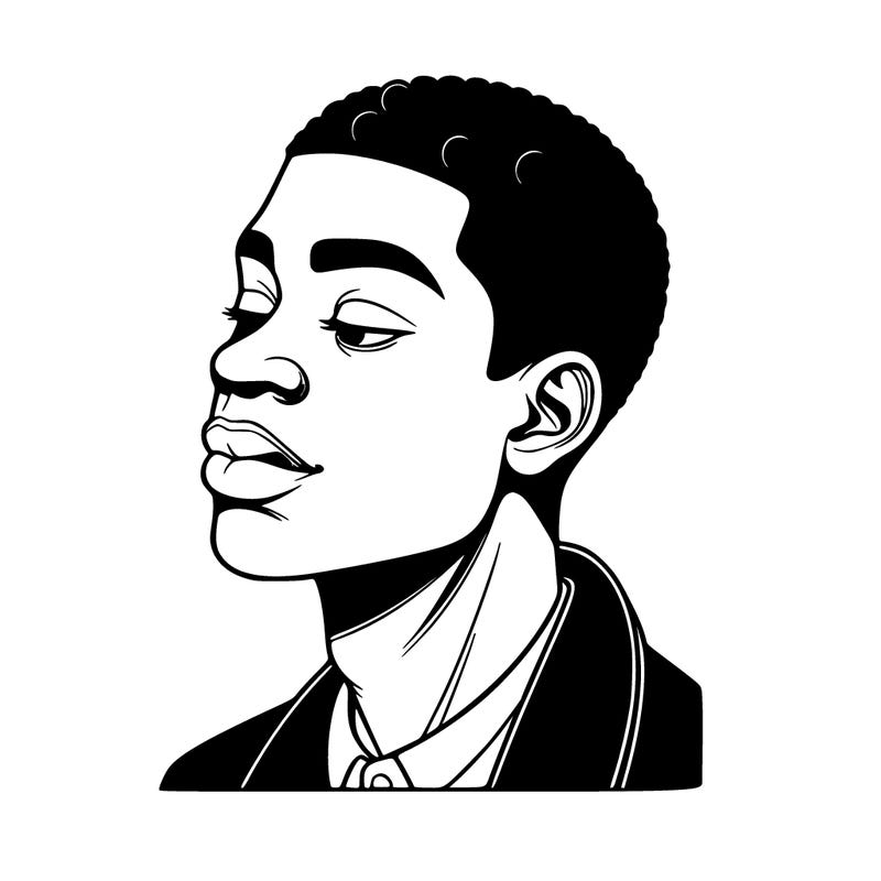 realistic black person