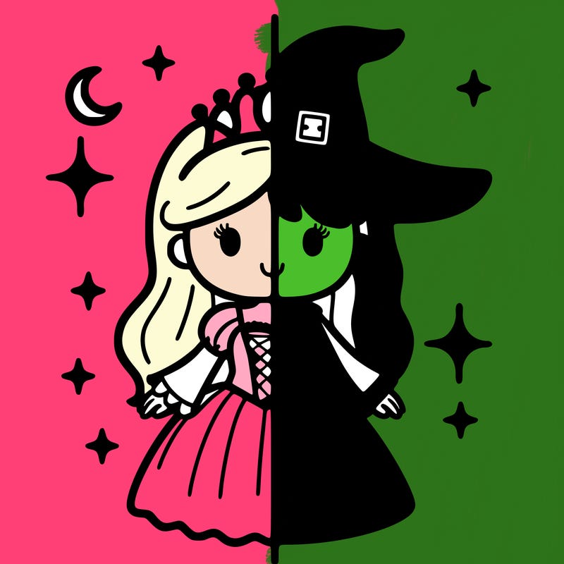 split princess and witch