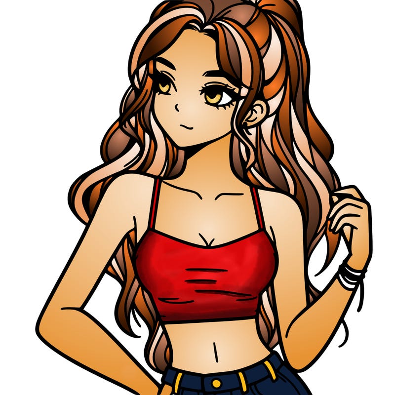 girl in crop top