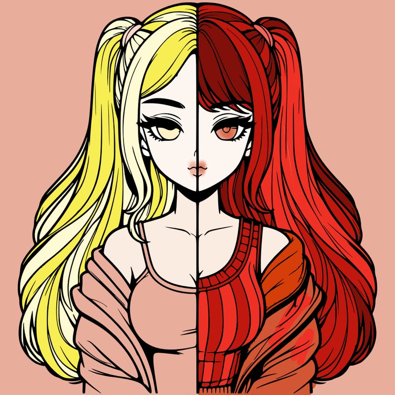 realistic girl split