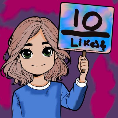 realistic girl holding up a sign