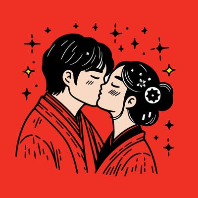 kissing