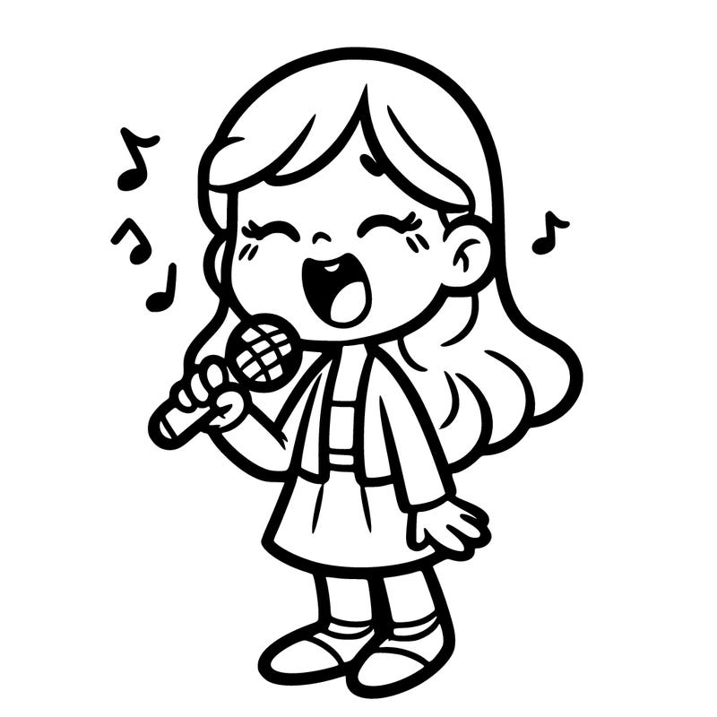 girl singing