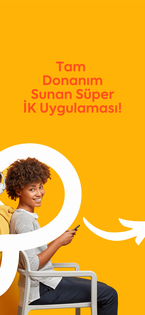 Passgage - A smiling employee using the Passgage HR super app on her smartphone