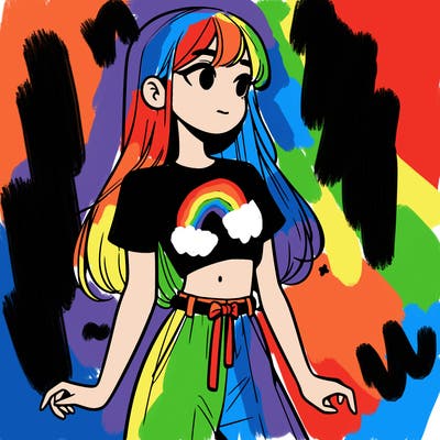 girl in a cute crop top