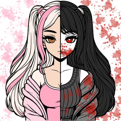 realistic girl split