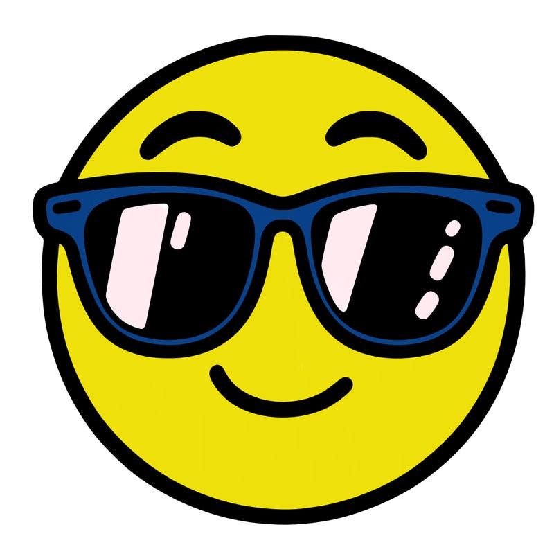 emoji with sunglasses