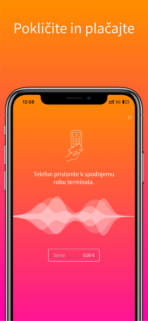 VALÚ - VALU app interface showing contactless payment instructions