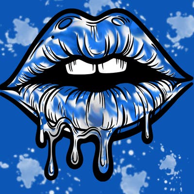 lips that look realistic and drip