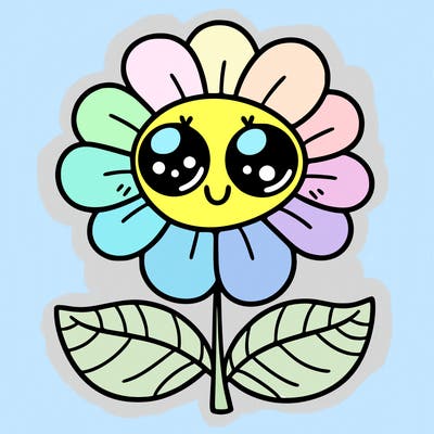 flower with eyes